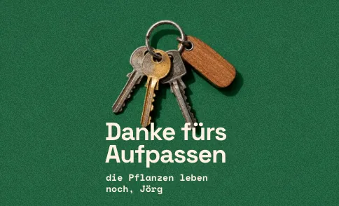 Beispiel für ein Etikett zum Anlass Dankeschön