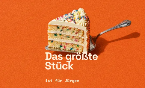 Beispiel für ein Etikett zum Anlass Geburtstag