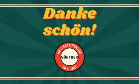 Beispiel für ein Etikett zum Anlass Firma oder Weihnachten