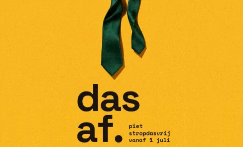 Voorbeeld van een etiket voor Afscheid of pensioen