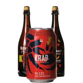 Selectie van amber bieren uit ons assortiment