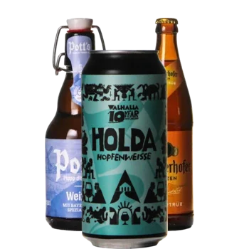 Selectie van weizen bieren uit ons assortiment