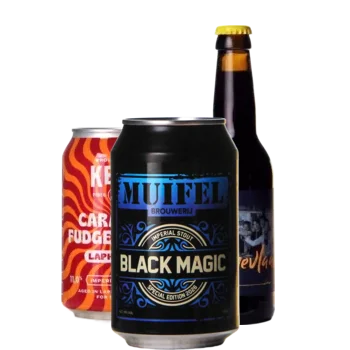 Auswahl von stout Bieren aus unserem Sortiment