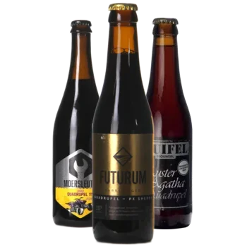 Auswahl von quadrupel Bieren aus unserem Sortiment