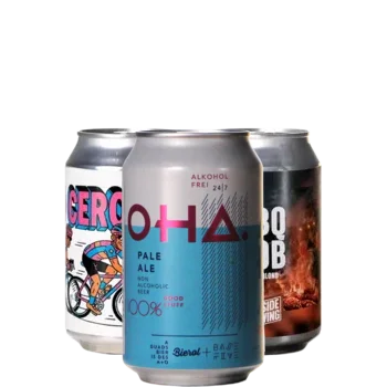 Selectie van alcoholvrij bieren uit ons assortiment