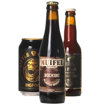 Auswahl von Barrel Aged Bieren aus unserem Sortiment