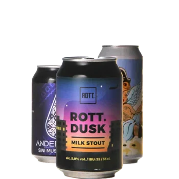 Auswahl von Stout Milk Bieren aus unserem Sortiment