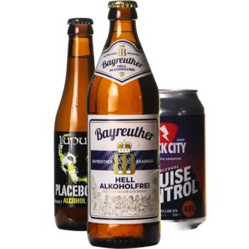 Selectie van alcoholvrij bieren uit ons assortiment