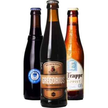 Auswahl von trappist Bieren aus unserem Sortiment