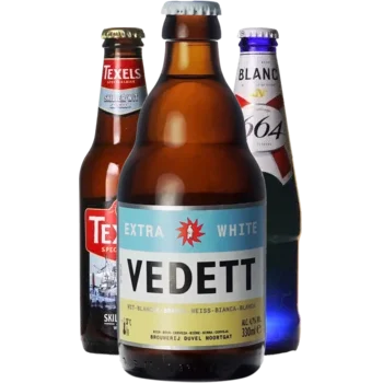 Auswahl von wit Bieren aus unserem Sortiment