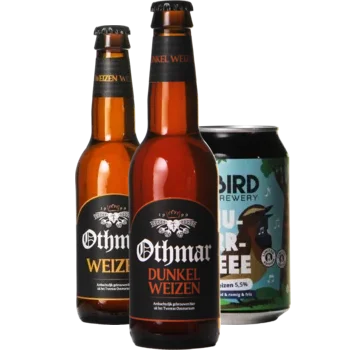 Auswahl von weizen Bieren aus unserem Sortiment
