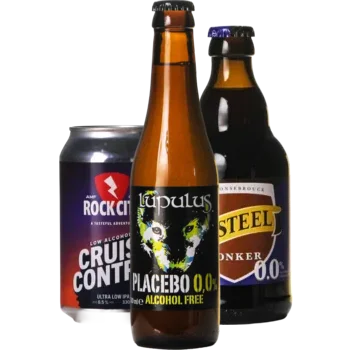 Auswahl von alcoholvrij Bieren aus unserem Sortiment