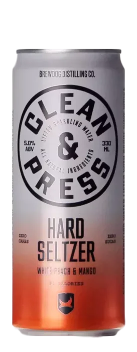 Brewdog Clean & Press Hard Seltzer White Peach & Mango 30 Buitenbeentje Bier kopen