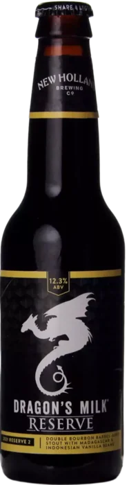 New Holland Dragon’s Milk Reserve: Double Bourbon Barrel-Aged Stout With Madagascar & Indonesian Vanilla Beans (2021-2) 35,5 Stout Bier kopen