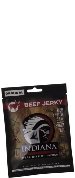 Indiana Beef Jerky Original 25 gram Bier kopen