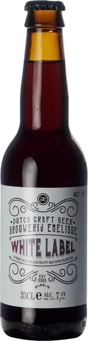 Emelisse White Label Dubbel Bock Black Fruity Red Wine Blend BA 33 Bruin Bier kopen
