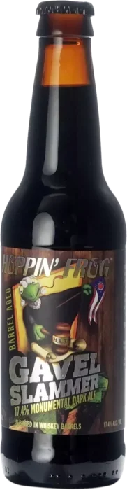 Hoppin' Frog Gavel Slammer Monumental Dark Ale Whiskey Barrel Aged 35,5 Stout Bier kopen