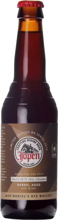 Jopen don't tRYE this @home 2019 Jack Daniels Rye Whisky 33 Barley Wine Bier kopen