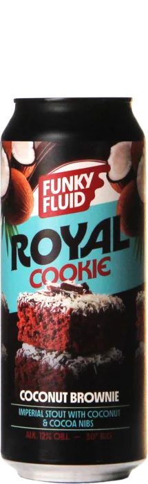 Funky Fluid Royal Cookie: Coconut Brownie 50 Stout Bier kopen
