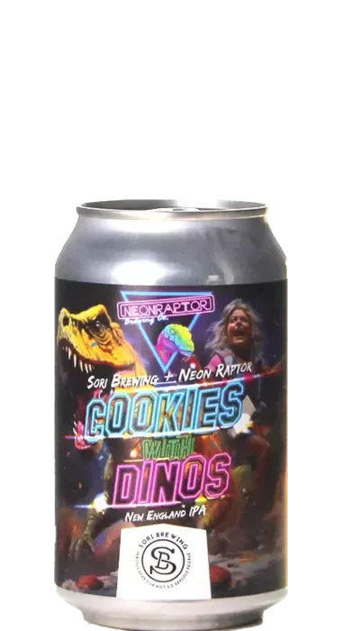 Sori Brewing / Neon Raptor Cookies With Dinos 33 IPA Bier kopen