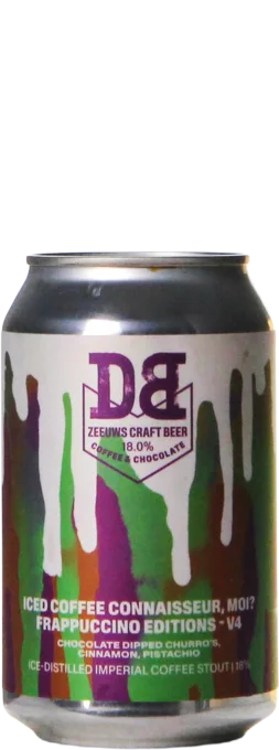 Dutch Bargain Iced Coffee Connaisseur Moi? Frappuccino Editions V4 Chocolate Dipped Churro's Cinnamon Pistachio 33 Stout Bier kaufen