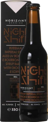 Horizont Night Shift Vintage 2025 / Russian Imperial Stout Aged In Bourbon Maple Syrup Barrels With Chocolate & Coffee 33 Stout Bier kaufen