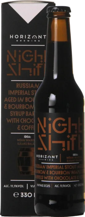 Horizont Night Shift Vintage 2025 / Russian Imperial Stout Aged In Bourbon Maple Syrup Barrels With Chocolate & Coffee 33 Stout Bier kaufen