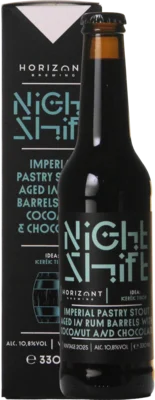 Horizont Night Shift Vintage 2025 / Imperial Pastry Stout Aged In Rum Barrels With Coconut & Chocolate 33 Stout Bier kopen