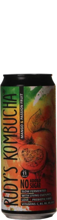 Rudy's Kombucha Passion Fruit & Mango 33 Alcoholvrij Bier kopen