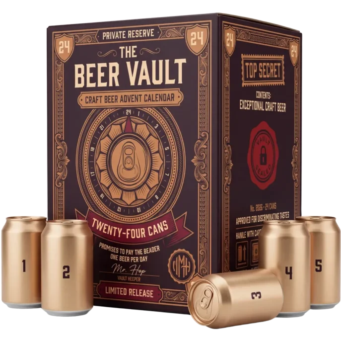 Bier Adventskalender 2026 Mr. Hop - The Beer Vault mit 24 Craftbieren