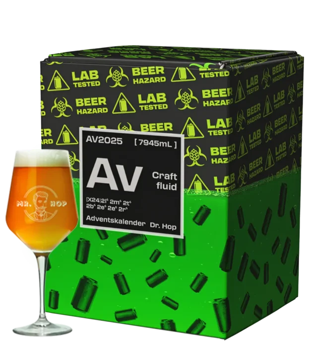 Bier Adventskalender 2026 Mr. Hop Classic mit 24 neuen Craftbieren