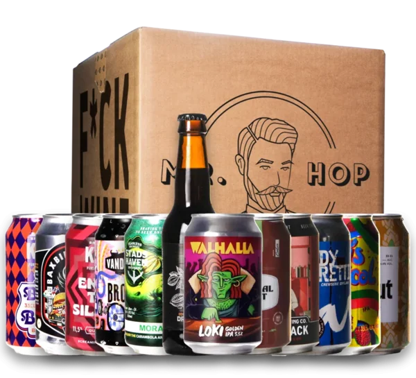 Bierpakket belgische en nederlandse blikken