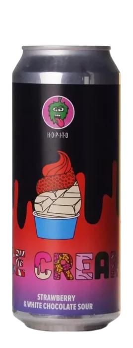 Hopito Ice Cream - Strawberry & White Chocolate 50 Zuurbier Bier kopen