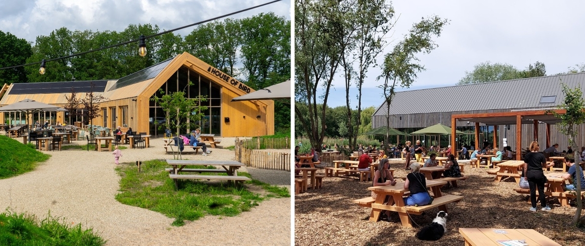 De proeflokalen in het Diemerbos en Kwintelooijen