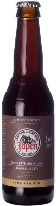 Jopen Don't tRYE this @home 2018 Jamaican Rum Barrel Aged 33 Barley Wine Bier kopen