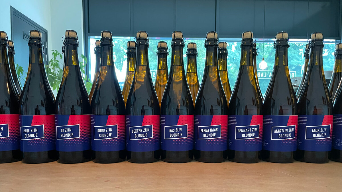 Gepersonaliseerd bierlabel 