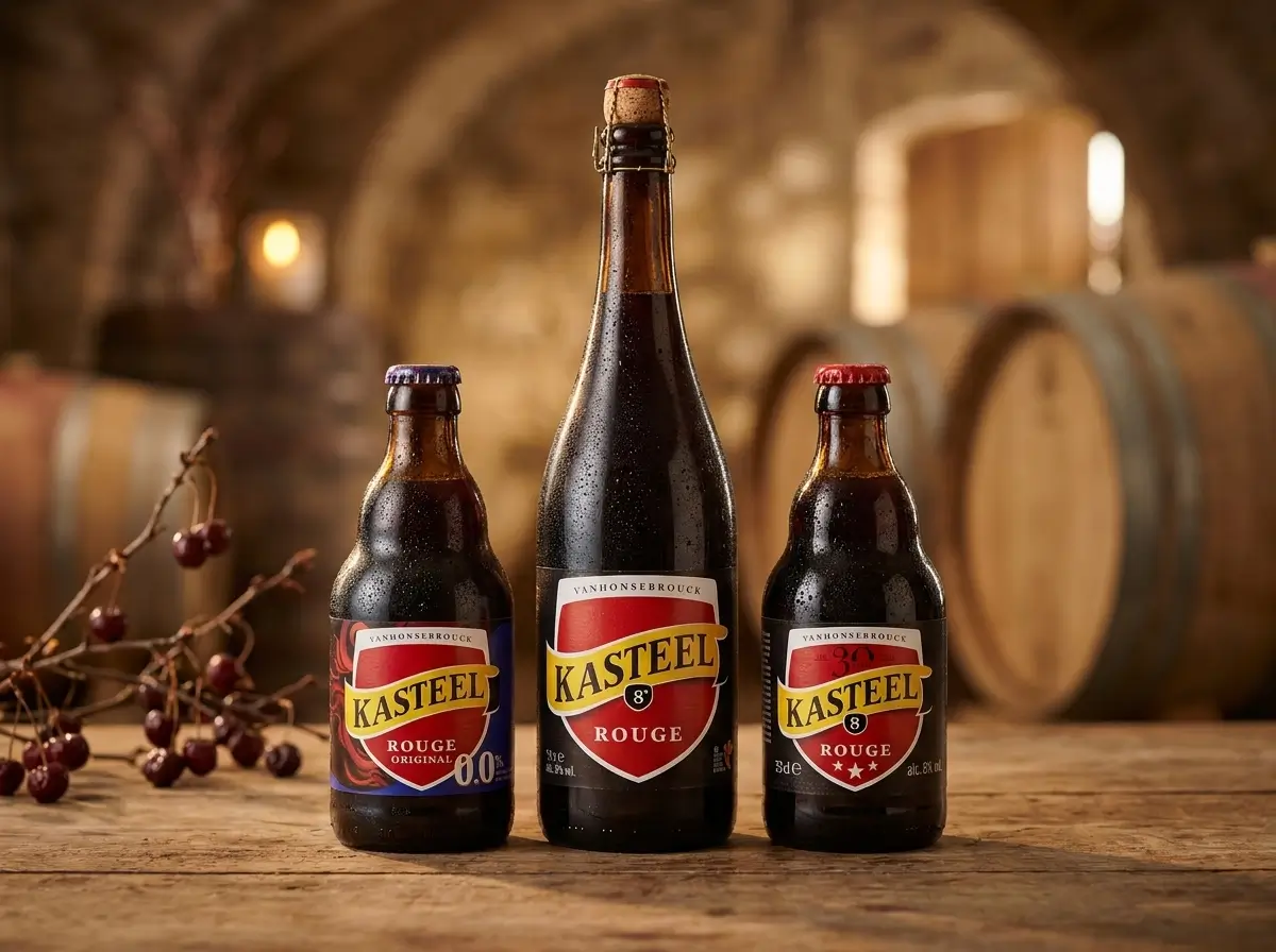 De verschillende bieren van Kasteel Rouge