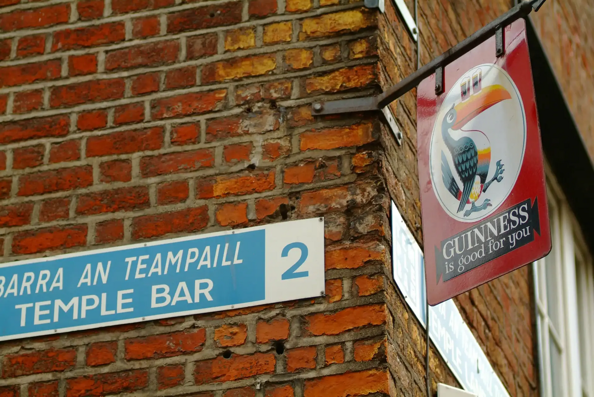 Dublins berühmteste Straße mit dem berühmtesten Stout der Welt