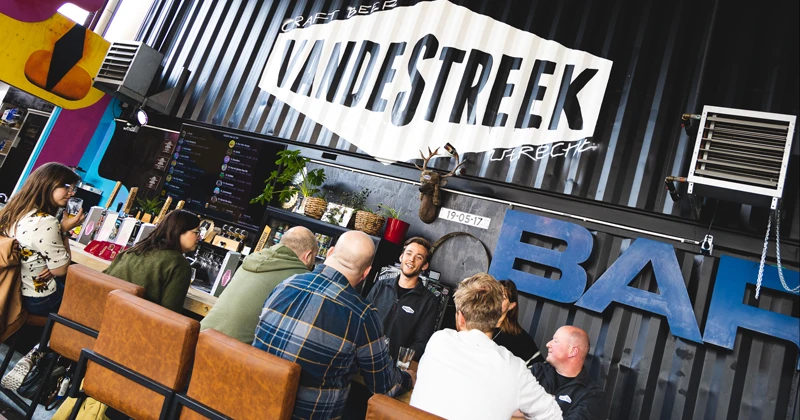 Het proeflokaal van VandeStreek Bier aan de Ontariodreef in Utrecht