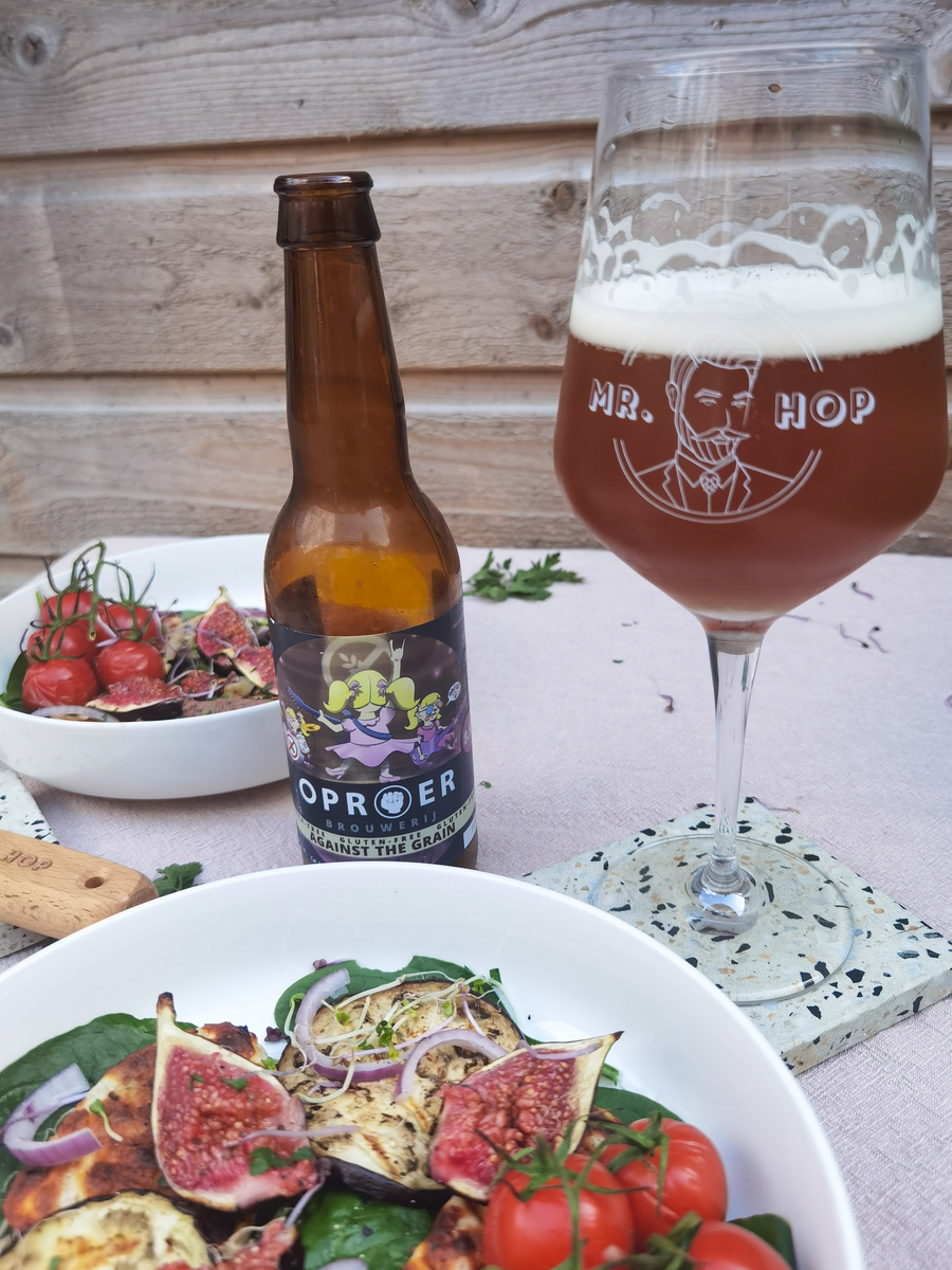 Glutenvrije salade met een glutenvrij bier!