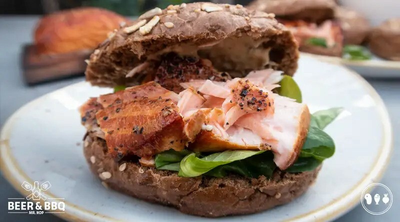 Broodje Pulled Zalm