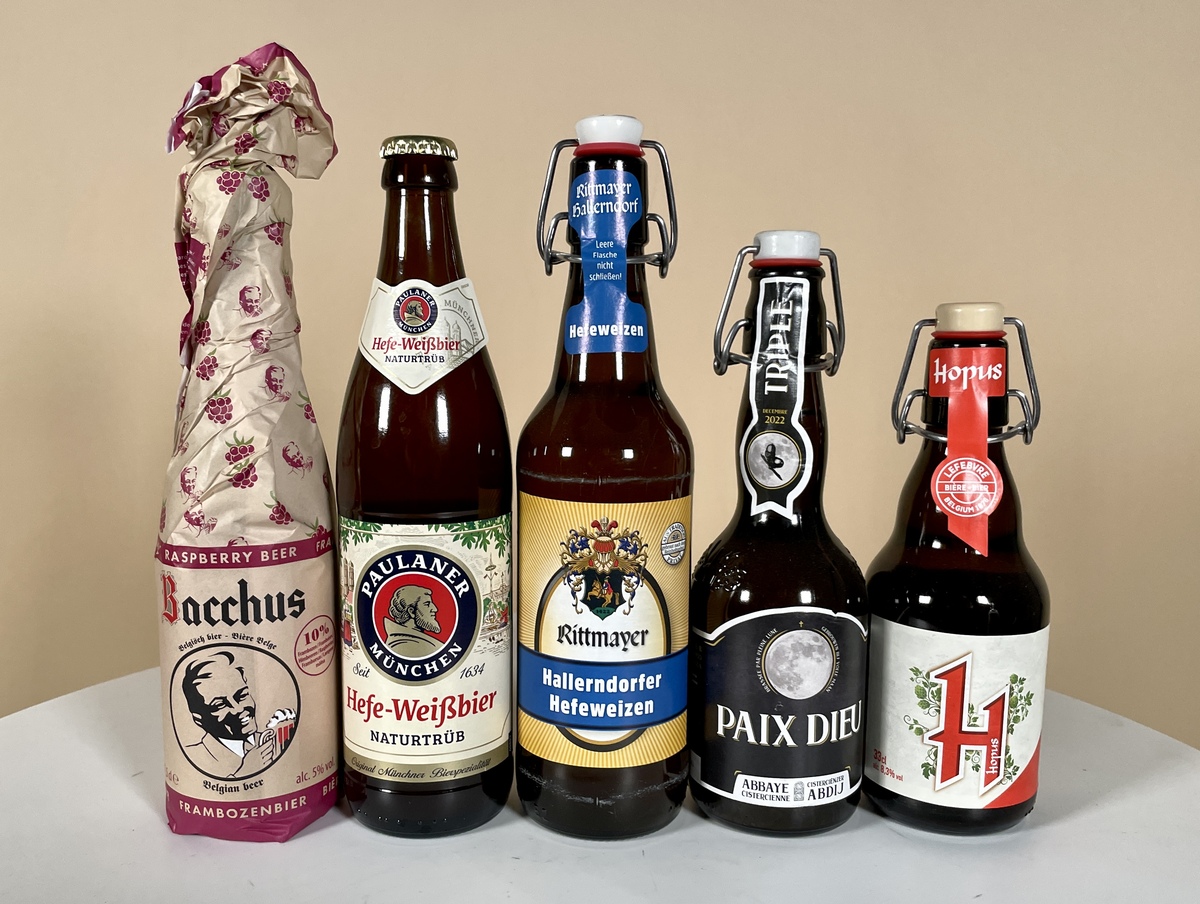 Sommige biermerken hanteren andere statiegeldbedragen zoals deze van Bacchus (€0,20), Paix Dieu  (€0,50) of Hopus  (€0,40)