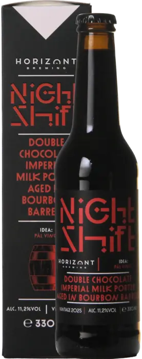 Horizont Night Shift Vintage 2025 / Double Chocolate Imperial Milk Porter Aged In Bourbon Barrels