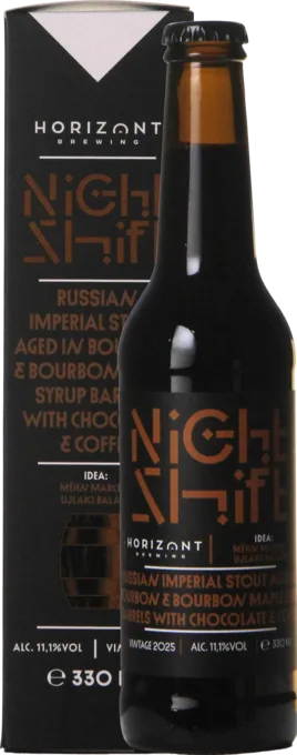 Horizont Night Shift Vintage 2025 / Russian Imperial Stout Aged In Bourbon Maple Syrup Barrels With Chocolate & Coffee