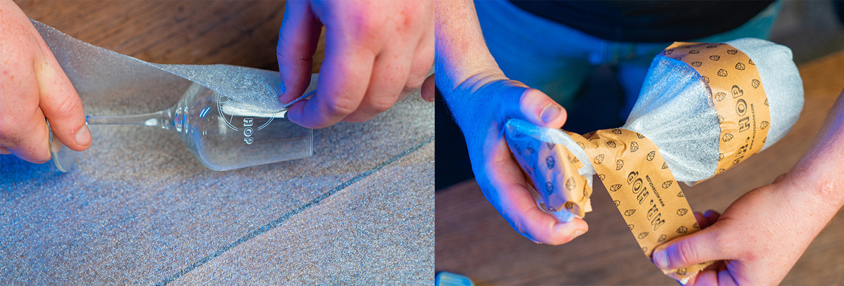 Mr. Hop Glazen veilig verpakt