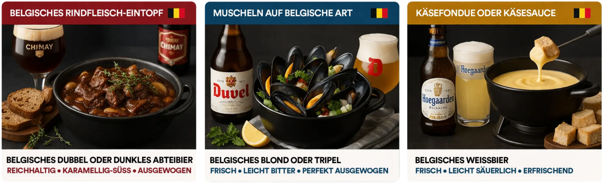 Belgische bieren en passende gerechten