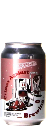 Neon Raptor Crimes Against Brewing Chocolate Fudge Sundae