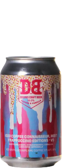 Dutch Bargain Iced Coffee Connaisseur Moi? Frappuccino Editions V5 Cottoncandy Strawberry Vanilla Unicorn Sprinkle