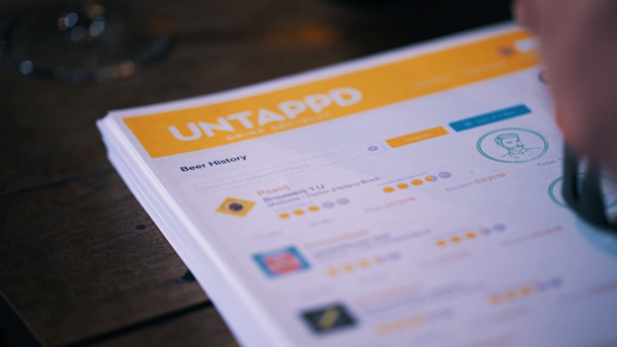 "Year in a Beer" von Untappd