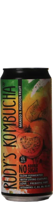 Rudy's Kombucha Passion Fruit & Mango 33 Alcoholvrij Bier kopen